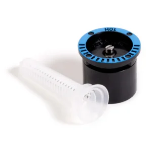 Half circle spray nozzle with matched precipitation and filter screen